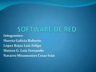 software de red