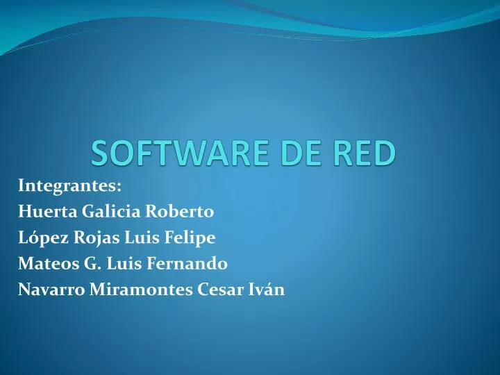 software de red