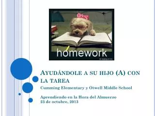 ayud ndole a su hijo a con la tarea