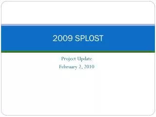 2009 SPLOST