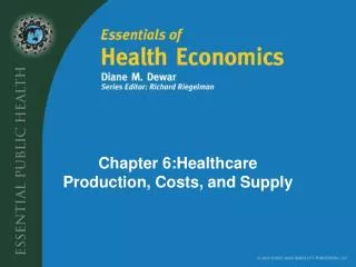 Chapter 6:Healthcare Production, Costs, and Supply