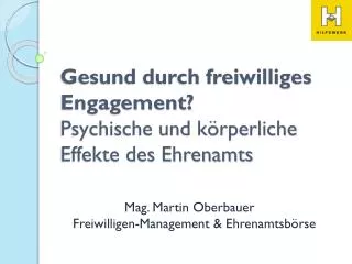 gesund durch freiwilliges engagement psychische und k rperliche effekte des ehrenamts