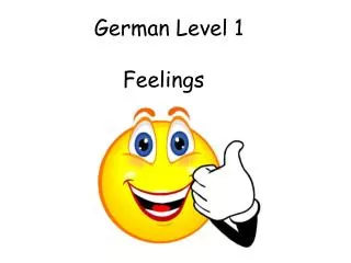 German Level 1