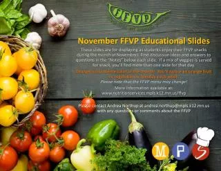 November FFVP Educational Slides