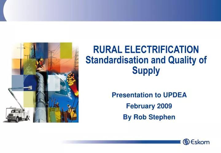 rural electrification standardisation and quality of supply