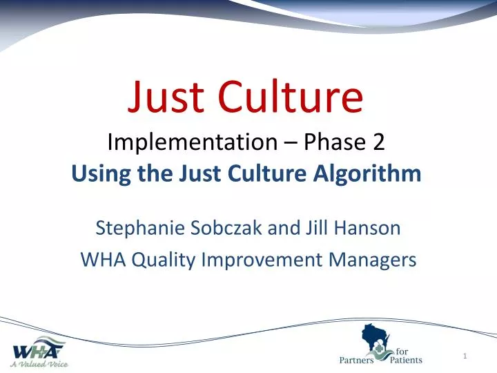 just culture implementation phase 2 using the just culture algorithm