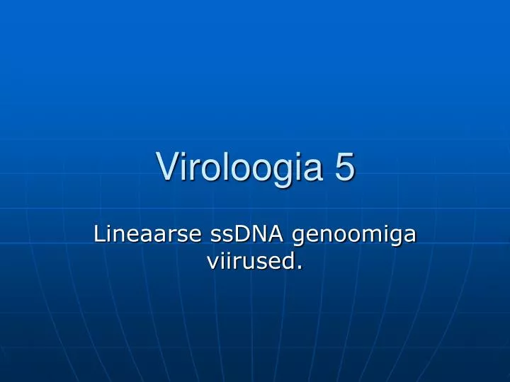 viroloogia 5