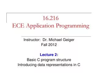 16.216 ECE Application Programming