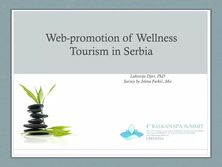 web promotion of wellness tourism in serbia