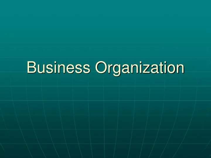 business organization