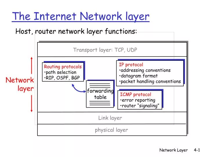 the internet network layer