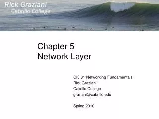 Chapter 5 Network Layer