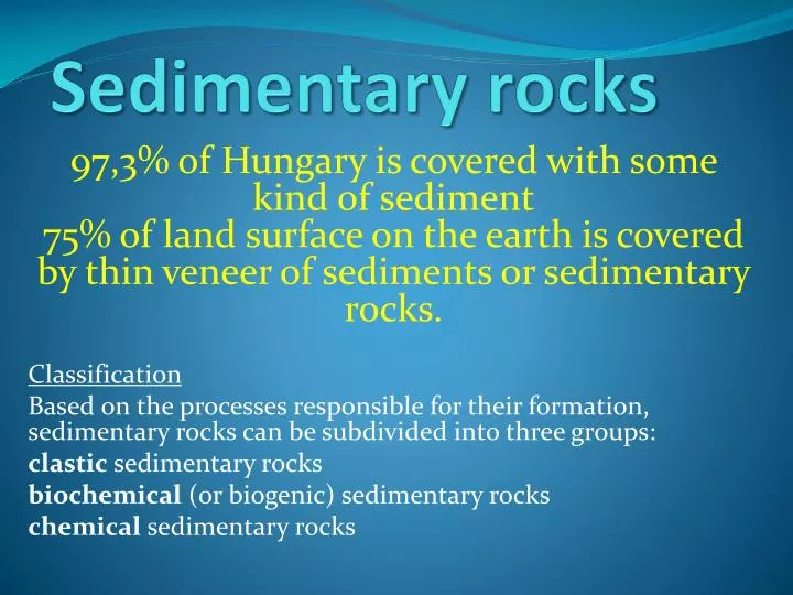 sedimentary rocks