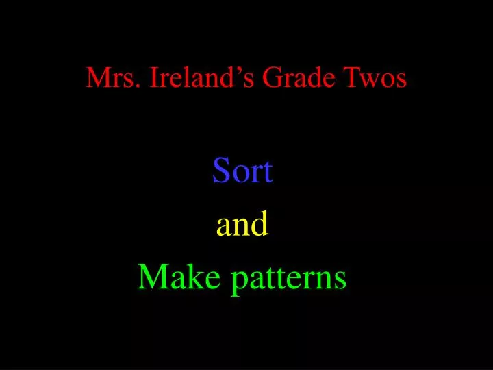 mrs ireland s grade twos