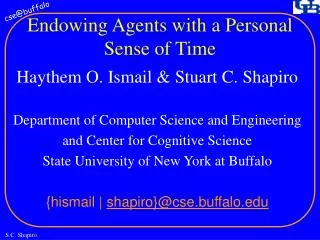 Endowing Agents with a Personal Sense of Time