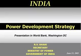 Power Development Strategy