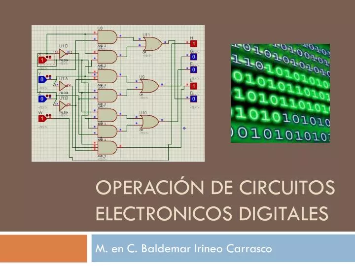 operaci n de circuitos electronicos digitales