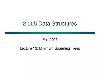 2IL05 Data Structures