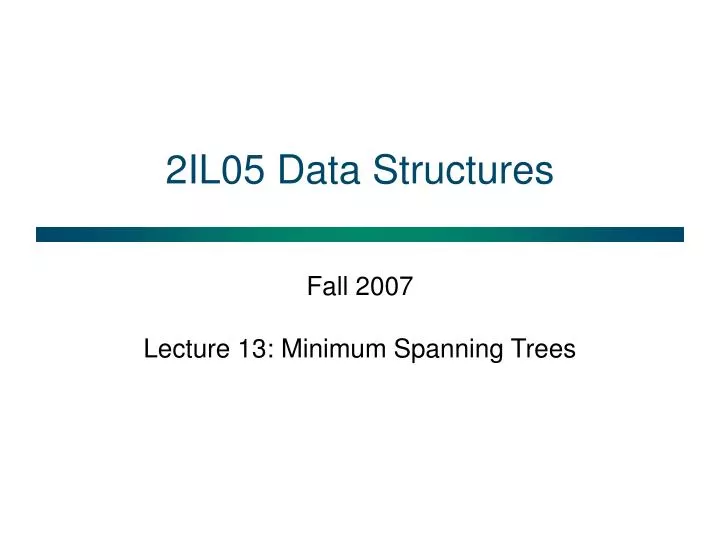 2il05 data structures