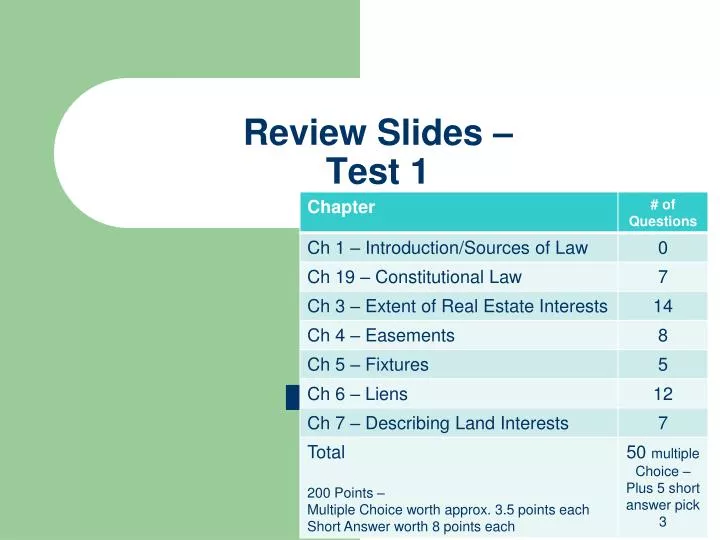 review slides test 1
