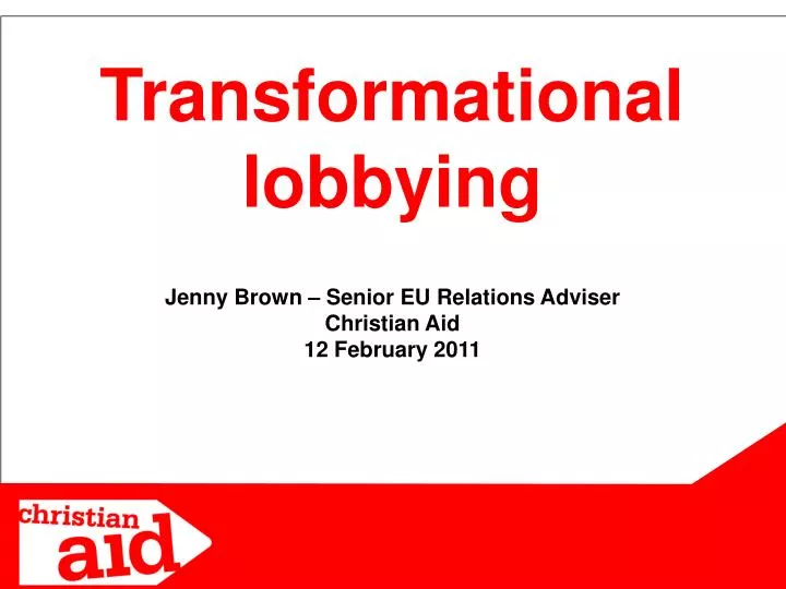 transformational lobbying