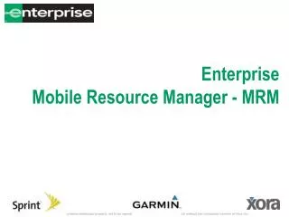 Enterprise Mobile Resource Manager - MRM