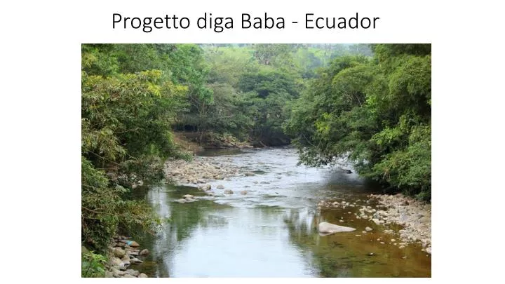 progetto diga baba ecuador