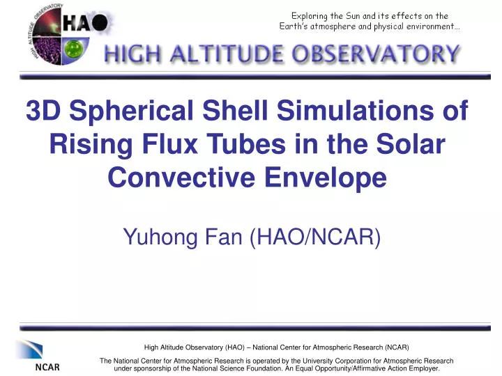 3d spherical shell simulations of rising flux tubes in the solar convective envelope