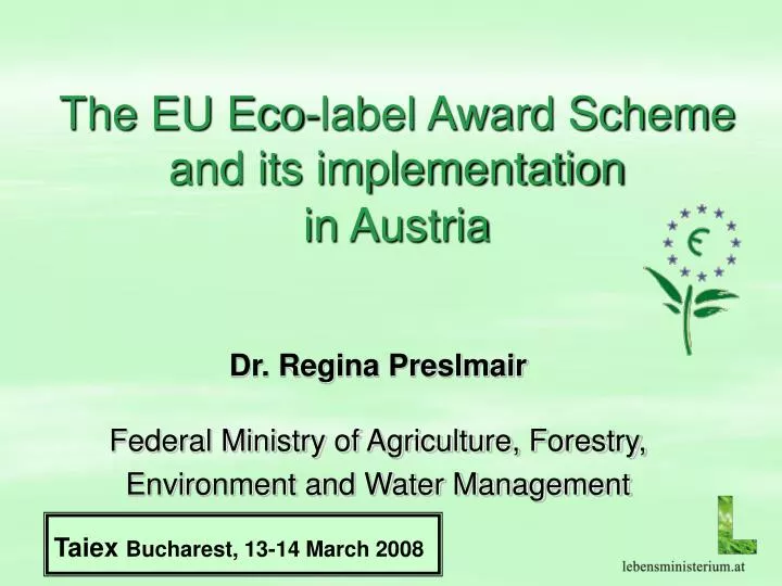 the eu eco label award scheme and its implementation in austria