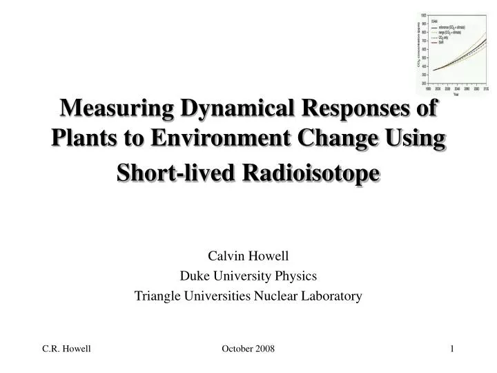 measuring dynamical responses of plants to environment change using short lived radioisotope