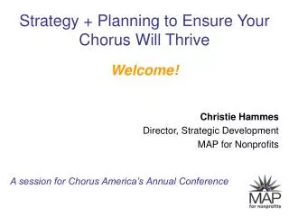 Strategy + Planning to Ensure Your Chorus Will Thrive