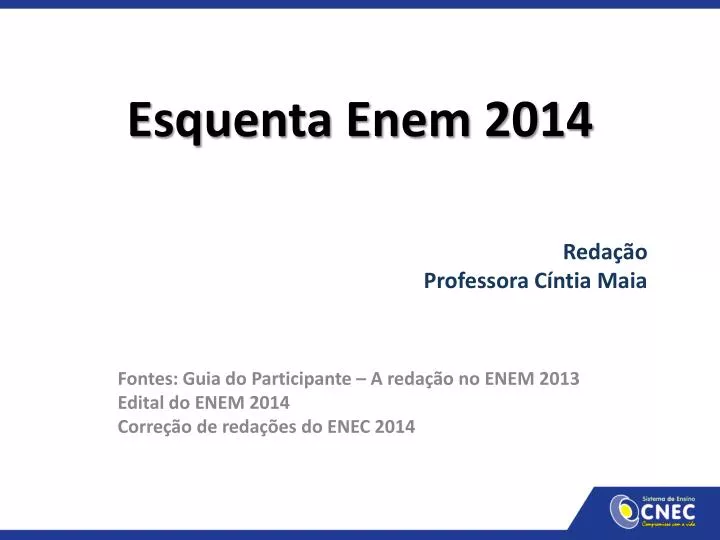 esquenta enem 2014