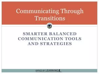 Communicating Through Transitions