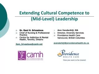Extending Cultural Competence to (Mid-Level) Leadership