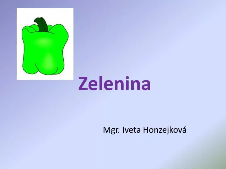 zelenina