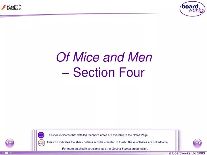 of mice and men section four
