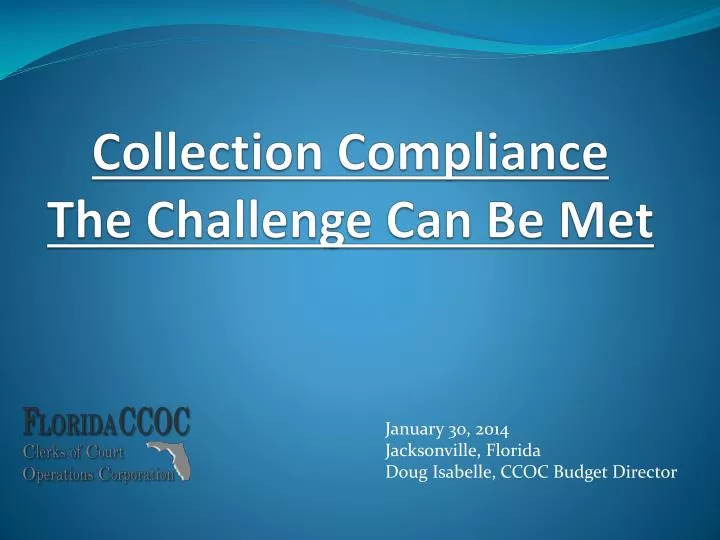 collection compliance the challenge can be met
