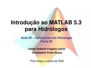 introdu o ao matlab 5 3 para hidr logos