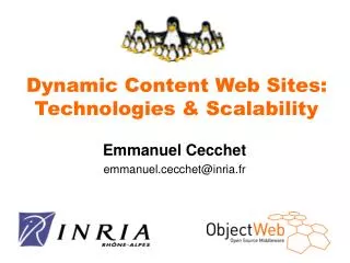 Dynamic Content Web Sites: Technologies &amp; Scalability