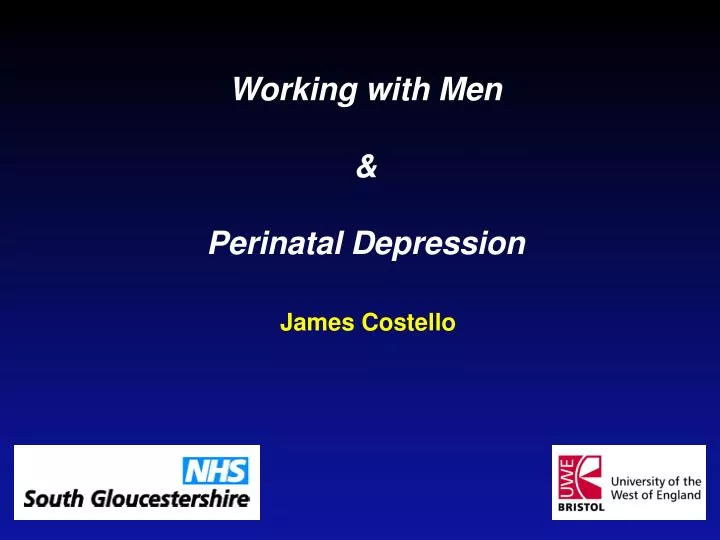 working with men perinatal depression