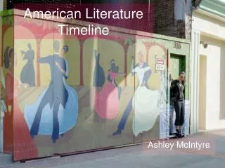 American Literature Timeline