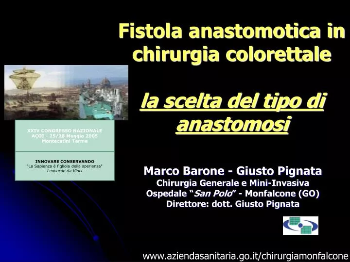 fistola anastomotica in chirurgia colorettale la scelta del tipo di anastomosi