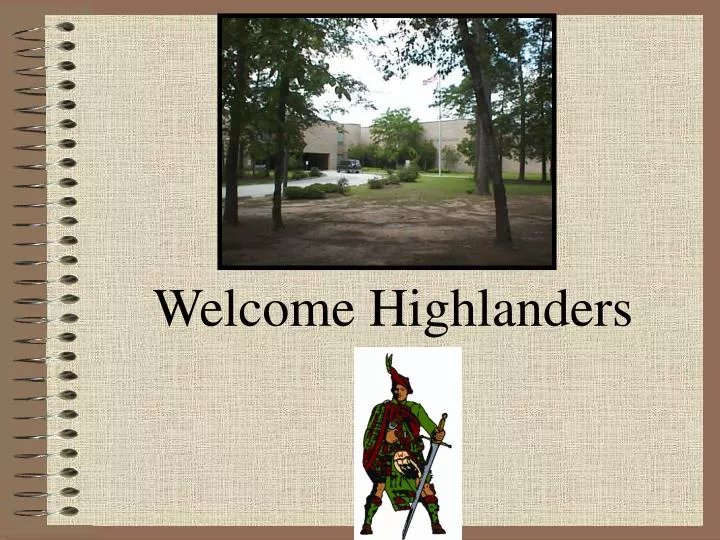 welcome highlanders