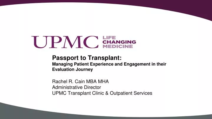 passport to transplant managing patient experience and engagement in their evaluation journey