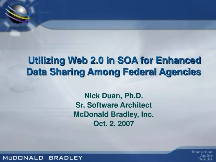 utilizing web 2 0 in soa for enhanced data sharing among federal agencies