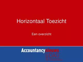 horizontaal toezicht