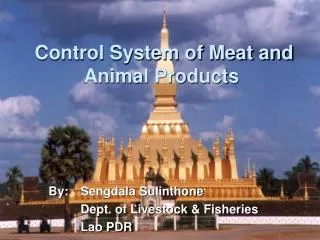 Control System of Meat and Animal Products