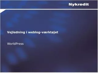 vejledning i weblog v rkt jet