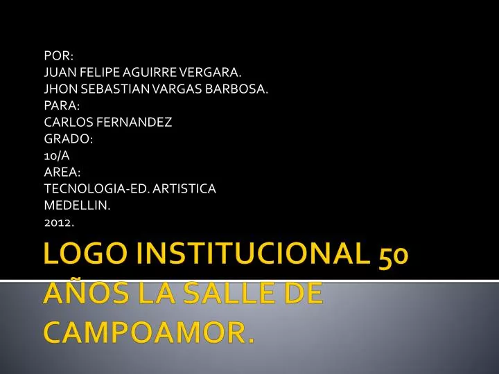 logo institucional 50 a os la salle de campoamor