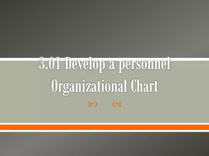 3 01 develop a personnel organizational chart